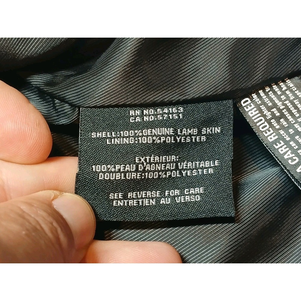 NEW COLE HAAN WOMEN'S 100% LAMB LEATHER BLACK MOTO JACKET SIZE S - Picture 5 of 10
